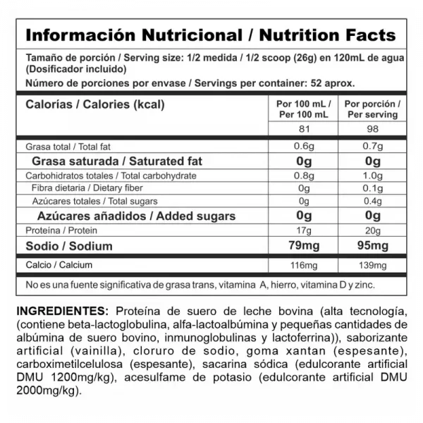 PROTEINA BIPRO CLASSIC VAINILLA 3LB - Image 2