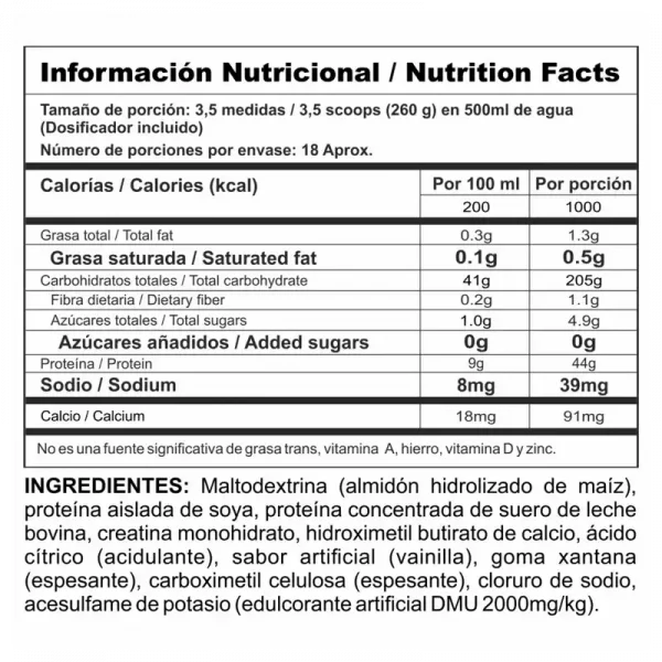 PROTEINA MEGAPLEX CREATINE POWER 10 LBS - Image 2